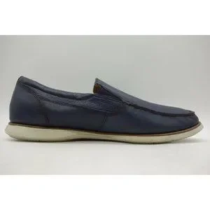 Florsheim Navy Blue Textured Leather Slip-On Loafers size 11 D Florsheim Casual Loafers & Slip-On for Men for sale | eBay main image 4